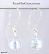 Single Round Bead Earrings on Sterling Silver Wire