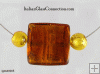 3-Bead Necklace on Nylon-Coated Stainless Steel Wire