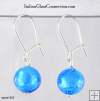 Single Round Bead Earrings on Sterling Silver Wire Single Round Bead Earrings on Sterling Silver Wire