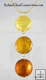 3-Bead Necklace w/ Gold-Plated Silver Serpentine Chain