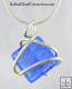 Sterling Silver Wire Wrap Beaded Necklace w/ Serpentine Chain