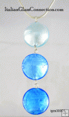3-Bead Necklace w/ Sterling Silver Serpentine Chain 3-Bead Necklace w/ Sterling Silver Serpentine Chain