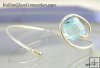 Silver Wire Wrap Murano Bead Bracelet - One-Size-Fits-All