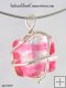 Sterling Silver Wire Wrap Necklace - Small Square Sterling Silver Wire Wrap Necklace - Small Square