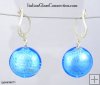 Lentil Bead Earrings With Silver Leverback For Pierced Ears