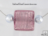 3-Bead Necklace on Nylon-Coated Stainless Steel Wire