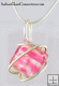 Sterling Silver Wire Wrap Beaded Necklace w/ Serpentine Chain