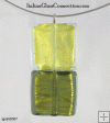 Double Square Bead Necklace on Nylon-Coated Wire