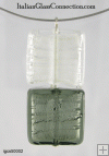 Double Square Bead Necklace on Nylon-Coated Wire