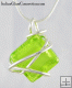 Sterling Silver Wire Wrap Beaded Necklace w/ Serpentine Chain