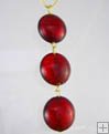 3-Bead Necklace: Round - Smaller