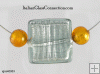 3-Bead Necklace on Nylon-Coated Stainless Steel Wire
