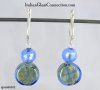 Round/Disk Bead Earrings w/ Sterling Silver Leverback