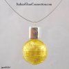Capped Bead Necklace on Nylon-Coated Stainless Steel Wire