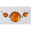 3 Murano Bead Necklace with Spacers