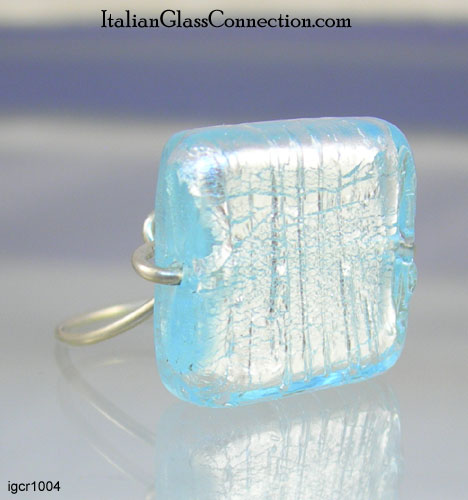 Silver Wire Single-Bead Rings: One-Size-Fits-All - Click Image to Close